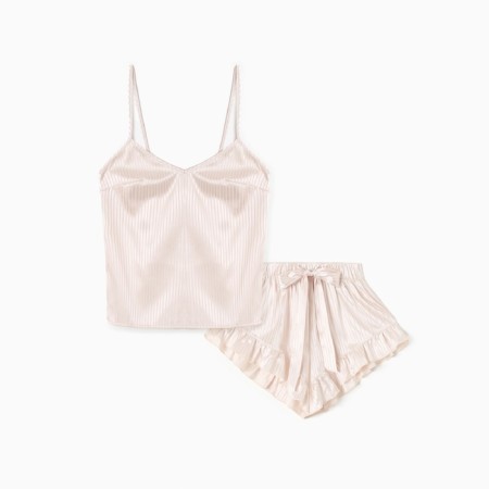 Kit (top, shorts) female minku: Home Collection Milk color, rr 42-5
