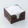 Salphetens Dolyana "Oresh", 12.5 × 12.5 cm, with napkins, wooden, brown color