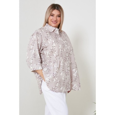 Female shirt, size 64, lilac color-3