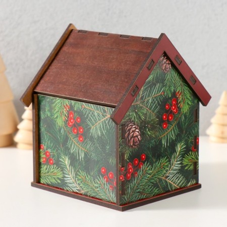 Tea house "Happy New Tea" 10.5x9.5x12 cm mix-3