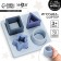 Developing toy - sorter “Study figures”, food silicone, blue color, Mum & Baby