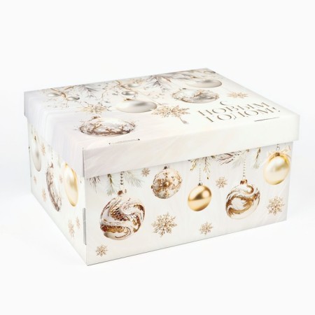 The folding box "Golden Luxury", 31.2 x 25.6 x 16.1 cm, New Year-2