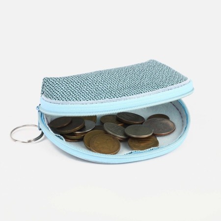 Women's wallet with lightning, blue color-2