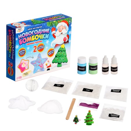 Set for experiments "New Year's bombs", star and Christmas tree-1