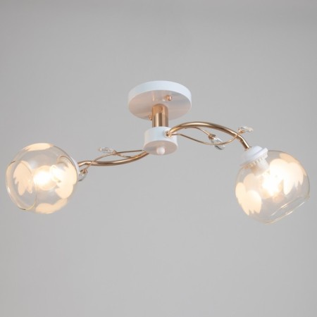 Jamma chandelier 2XE27 40W white-gold 55x26x25 cm Bayerlux-1