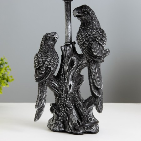 Board "Parrots" E27 40W Black with a silver patina 22x22x43 cm Risalux-5