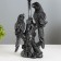Board "Parrots" E27 40W Black with a silver patina 22x22x43 cm Risalux