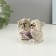 Figure "Owls read" 12x7x7cm, beige