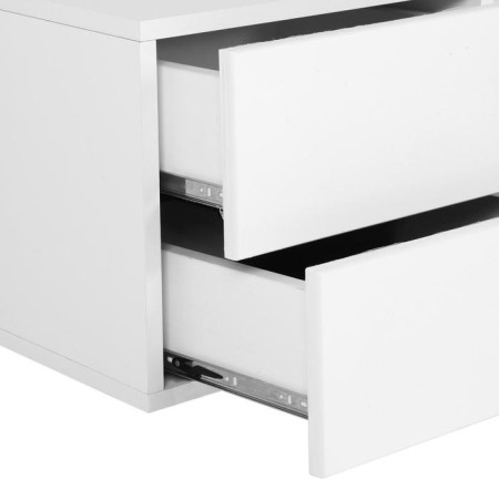 Tumbling bedside Elton No. 2 Obvodnoye, 400x320x360, white/MDF white glossy-2