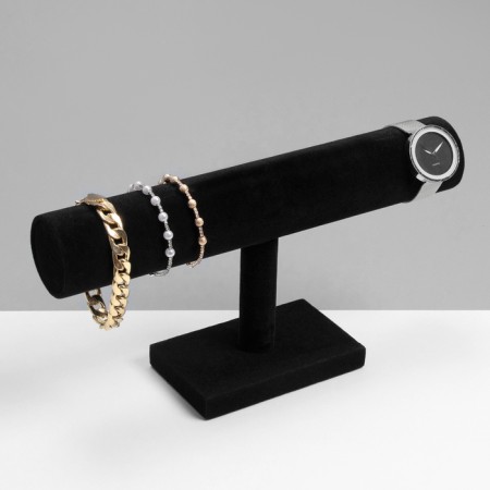 Catch for watches, bracelets, phlock, 30 × 7.5 × 15.5 cm, d = 5 cm, black color-2