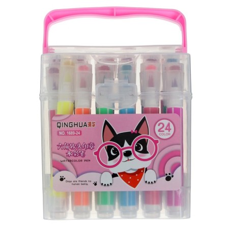 Fleeters 24 colors, thick, with a seal, a ventilated cap, mix-3