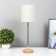 Table lamp 16012/1 E14 40W wood-chrom 12.5x12.5x42 cm