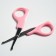 Children's manicure set (scissors, kniper, saw), pink color