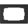 Frame for a double outlet WL04-FRAME-01-DBL-Black, black color