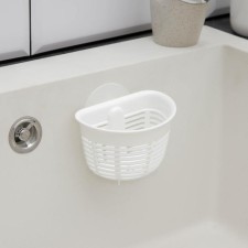 Holder suspended on suction cups Econova Helper, 10.3 × 8.4 × 7.1 cm, white color