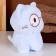 Soft toy "cat" with glasses, 20 cm, blue color