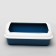 Bella side toilet, 37 x 27 x 11.5 cm, blue