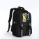 School backpack on lightning, 5 pockets, black color