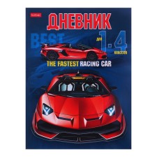 Дневник для 1-4 класса Sport car, интегральная обложка, глянцевая ламинация, справочная информация, 48 листов
