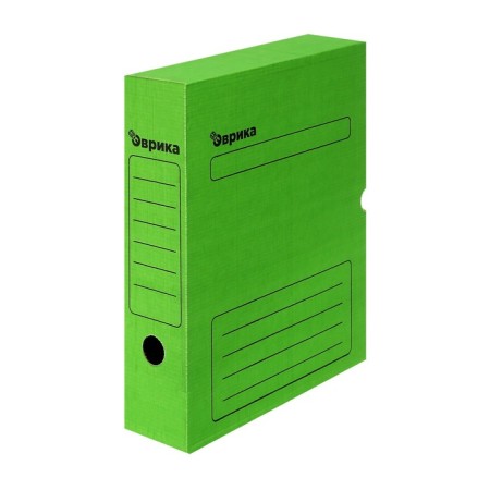 Archive box with A4 Calligrata valve, 75 mm, microhofrocardon, up to 700 sheets, green-2