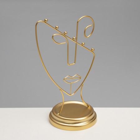 Stand for jewelry "Semi-profile" h = 26, d = 13, color gold-2
