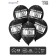Latex ball 12 "You can throw out", pastel, set of 15 pcs., Black color