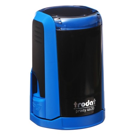 Equipment for round printing automatic Trodat Printy 4630, diameter 30 mm, lid, blue body-7