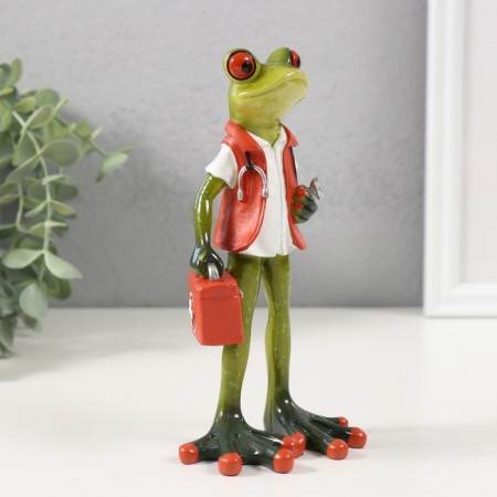 Souvenir Polystone Lak "Frog-Dode" 8.8x6x16.2 cm-1