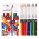 Pencils of 12 colors, carioca "Plus", wood, hexagonal, 4 mm stiffle, bright colors, premium quality