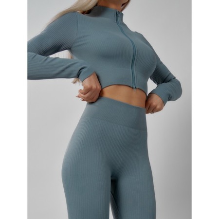 Sports suit female, size 44, turquoise color-17
