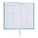 The weekly dated 2025, 85x145 mm, 64 sheets of Escalada, a solid cover made of artificial leather, pancake embossing, block 70 g/m², turquoise, turquoise