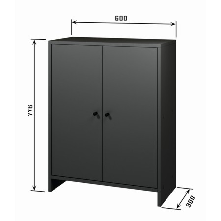 Tumba 600, 600x300x776, Anthracite-2