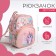 Baby backpack on lightning, pink color