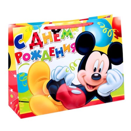 Gift package "Happy Birthday!" 61x46x20 cm, packaging, Mickey Mouse-1