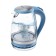 Electric kettle Energy E-279, glass, 1.5 l, 2200 watts, blue