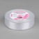 A satin ribbon "Silver threads", 25 mm × 23 ± 1 m, white color No. 001