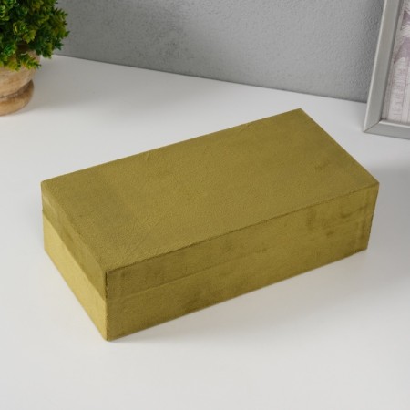 Casket Textile "Nucleus" Green 12x25x7.8 cm-3