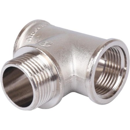 The STOUT SFT-0065-000111, 1 "x 1" x 1 ", internal/external/internal, nickel. Brass