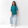 Children's Minaku T -shirt, turquoise color, height 134 cm