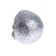 Figure for crafts and decor "Skull", set 6 pcs., Size 1 pcs: 4 × 4.5 × 4.5 cm, silver color