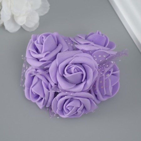 Decorative flower for creativity "Rose" lilac