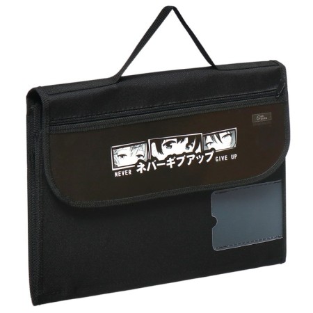 Folder D/Labor A4 with handles textiles folding on Velcro PTR-10 Calligrata Univ "" Anime-1
