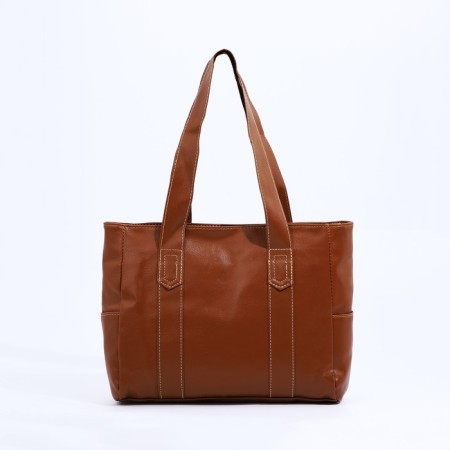 Soper bag on lightning brown color