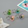 Polystone keychain "Snake with Christmas tree" mix 2x1.5x2.5 cm