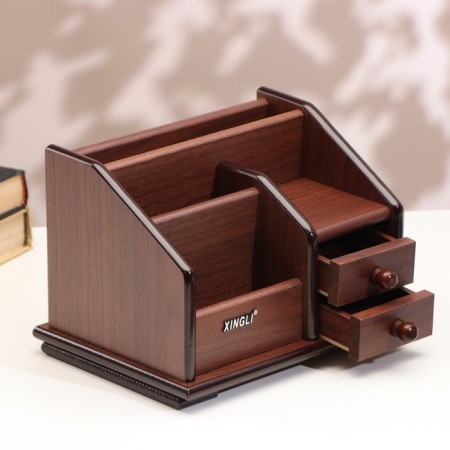 Organizer 4 sections, 2 drawers, a series of walnuts with a skeleton cante, mix 14*19-2