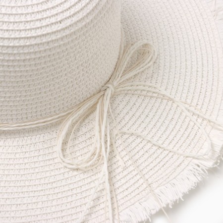 Women's hat minku "sea", size 56-58, white color-3