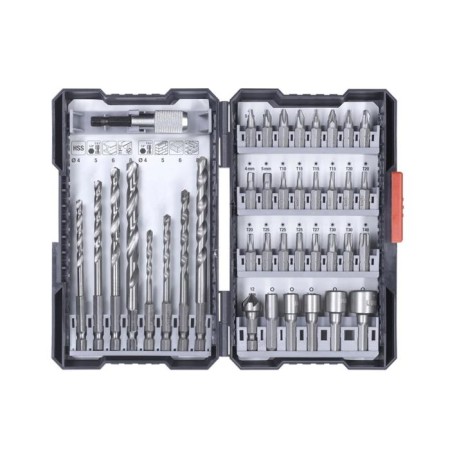 Set of bit/drill/head KWB, 39 items, case, 1/4 "(type E/s)-1