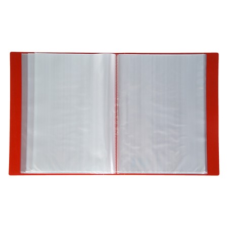 Folder with 80 A4, 700 microns, Calligrata, texture "Sand", Red-1