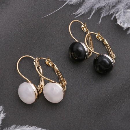 Earrings "Circle" senorite, color mix-3