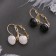 Earrings "Circle" senorite, color mix